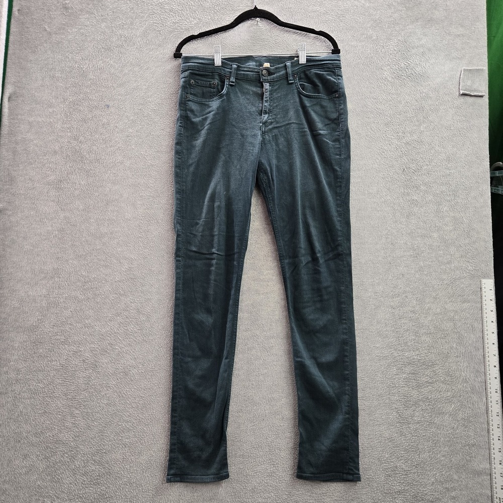 Rag & Bone Women Jeans 30 Green Skinny Logo 30" Inseam